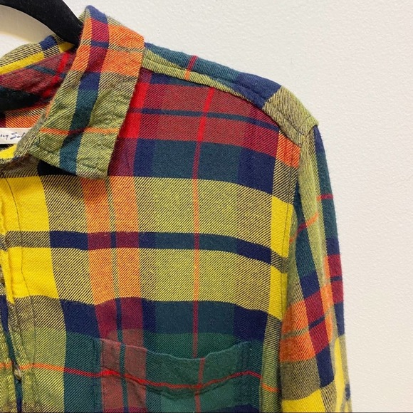 American Eagle Plaid Boyfriend Fit Button Shirt AHH-MAZINGLY SOFT L - Picture 4 of 6